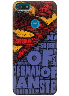 Чехол для Motorola Moto E6 Play - Супермен