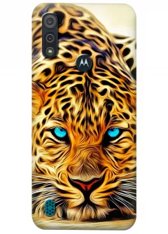 Чехол для Motorola Moto E6s - Леопард