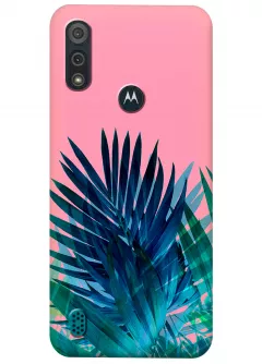 Чехол для Motorola Moto E6s - Тропические листья