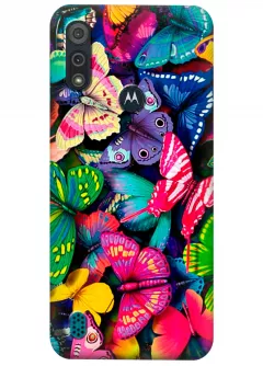 Чехол для Motorola Moto E6s - Бабочки