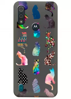 Чехол для Motorola Moto E6s - Котики