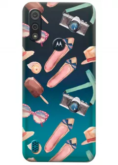 Чехол для Motorola Moto E6s - Женский дизайн