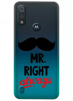 Прозрачный чехол для Motorola Moto E6s - Mr.Right