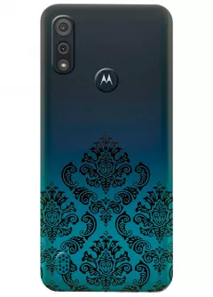 Прозрачный чехол для Motorola Moto E6s - Черная Мандала