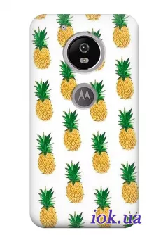 Чехол для Motorola Moto G5 - Ананасы