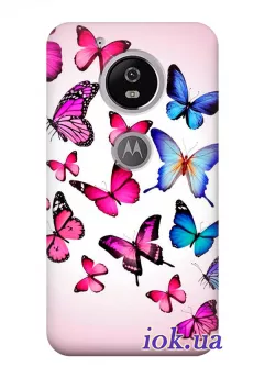 Чехол для Motorola Moto G5 - Бабочки