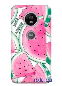 Чехол для Motorola Moto G5 - Арбузы