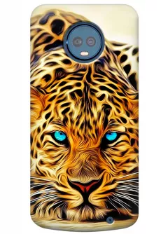Чехол для Motorola Moto G6 Plus - Леопард