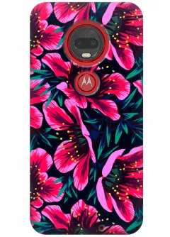 Чехол для Motorola Moto G7 Plus - Цветочки