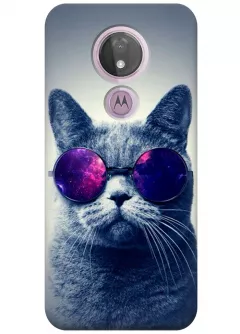  Чехол для Motorola Moto G7 Power - Кот в очках