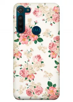 Чехол для Motorola Moto G8 - Букеты цветов