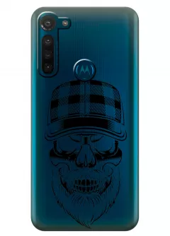 Чехол для Motorola Moto G8 - Бородатый череп