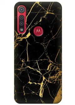 Чехол для Motorola Moto G8 Play - Золотой мрамор