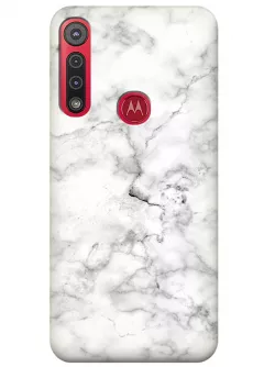 Чехол для Motorola Moto G8 Play - Белый мрамор
