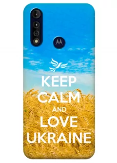 Чехол для Moto G8 Power Lite - Love Ukraine