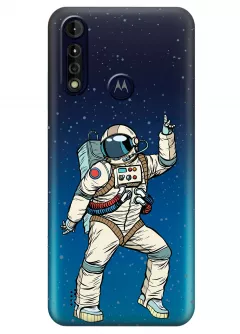 Чехол для Motorola Moto G8 Power Lite - Веселый космонавт