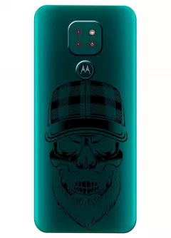 Чехол для Motorola Moto G9 - Бородатый череп