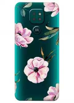 Чехол для Motorola Moto G9 - Пионы