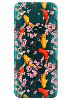 Чехол для Motorola Moto G9 - Японские рыбки