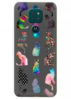 Чехол для Motorola Moto G9 Play - Котики