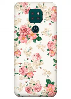 Чехол для Motorola Moto G9 Play - Букеты цветов