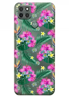 Чехол для Motorola Moto G9 Power - Тропические цветы