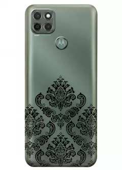 Чехол для Motorola Moto G9 Power - Черная Мандала