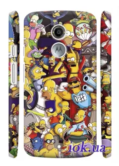 Чехол для Motorola Moto X 2Gen - The Simpsons