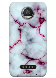 Чехол для Motorola Moto Z2 Play - Розовый мрамор
