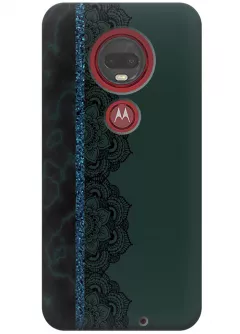Чехол для Motorola Moto G7 - Зеленая мандала