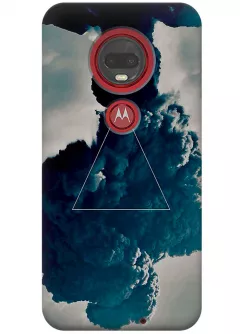 Чехол для Motorola Moto G7 - Треугольник в дыму