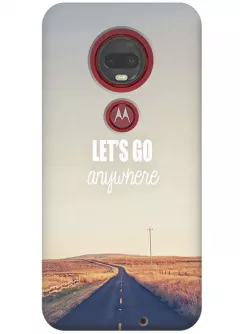 Чехол для Motorola Moto G7 - Дорога