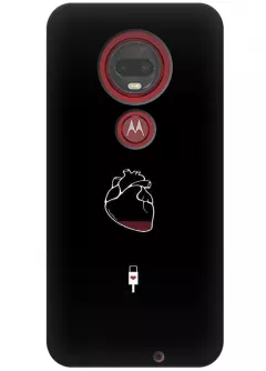 Чехол для Motorola Moto G7 - Уставшее сердце