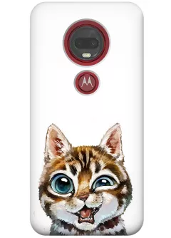 Чехол для Motorola Moto G7 - Эмодзи кот