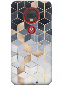 Чехол для Motorola Moto G7 - Темная геометрия