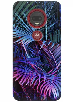 Чехол для Motorola Moto G7 - Palm leaves