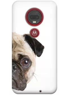 Чехол для Motorola Moto G7 - Арт мопс