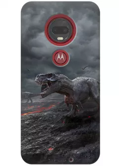Чехол для Motorola Moto G7 - Динозавры