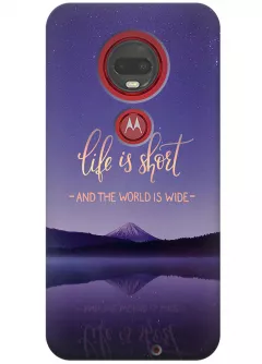 Чехол для Motorola Moto G7 - Life is short