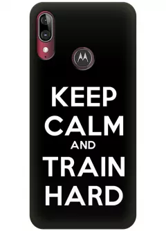Чехол для Motorola Moto E6 Plus - Train hard