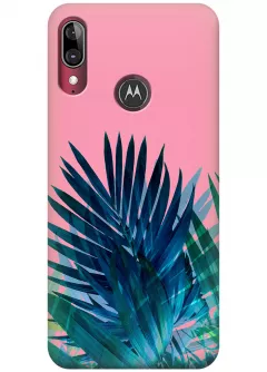 Чехол для Motorola Moto E6 Plus - Тропические листья