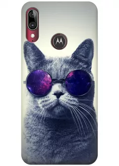 Чехол для Motorola Moto E6 Plus - Кот в очках