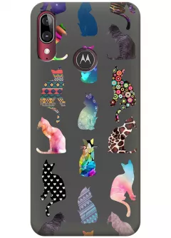 Чехол для Motorola Moto E6 Plus - Котики