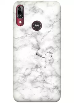 Чехол для Motorola Moto E6 Plus - Белый мрамор