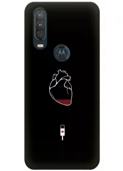 Чехол для Motorola One Action - Уставшее сердце