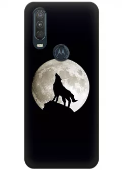 Чехол для Motorola One Action - Воющий волк