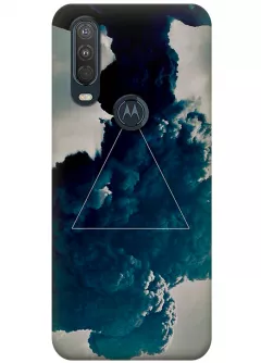 Чехол для Motorola One Action - Треугольник в дыму