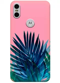 Чехол для Motorola One - Тропические листья
