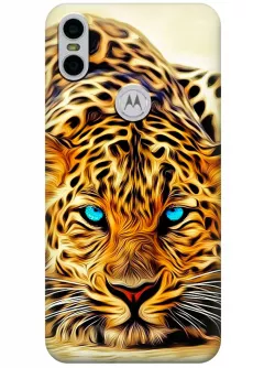 Чехол для Motorola One - Леопард