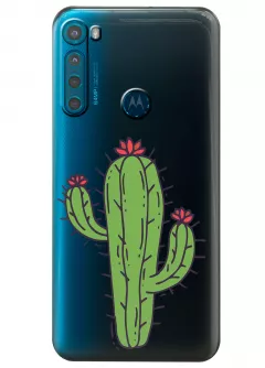 Чехол для Motorola One Fusion - Тропический кактус